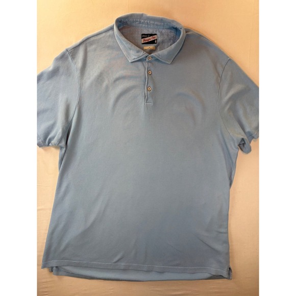 johnnie-O Other - Johnnie-O Hangin Out Polo Shirt Mens XL Light Blue Short Sleeve Cotton Blend